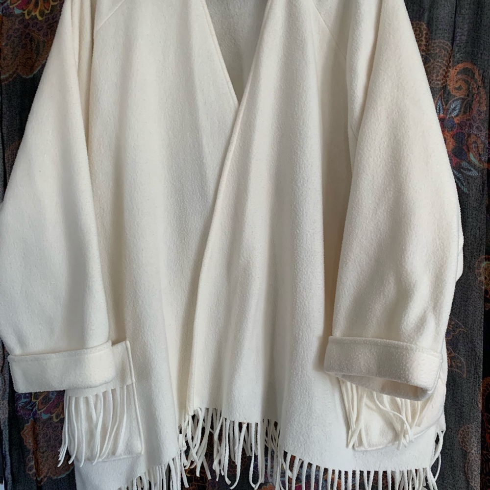 Fringed Fleece Sweater